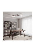 Lampa sufitowa NATON 3 BURGUNDY OPAL - Emibig