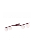 Lampa sufitowa NATON 4 BURGUNDY OPAL - Emibig
