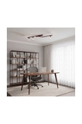 Lampa sufitowa NATON 3 BURGUNDY TRANSPARENT - Emibig