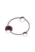 Lampa sufitowa LUCIO 3 BURGUNDY - Emibig