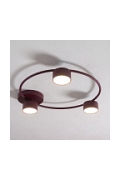 Lampa sufitowa LUCIO 3 BURGUNDY - Emibig