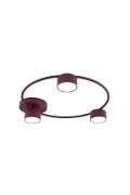 Lampa sufitowa LUCIO 3 BURGUNDY - Emibig
