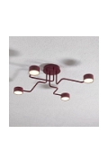 Lampa sufitowa KURAGE 4 BURGUNDY - Emibig
