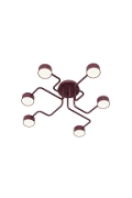 Lampa sufitowa KURAGE 6 BURGUNDY - Emibig