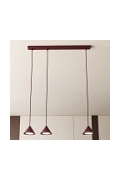 Lampa wisząca ELIT 3 BURGUNDY - Emibig