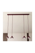 Lampa wisząca ELIT 4 BURGUNDY - Emibig