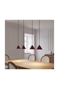 Lampa wisząca ELIT 4 BURGUNDY - Emibig