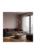Lampa wisząca ELIT 4 PREMIUM BURGUNDY - Emibig