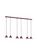 Lampa wisząca ELIT 6 BURGUNDY - Emibig