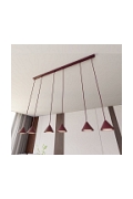 Lampa wisząca ELIT 6 BURGUNDY - Emibig