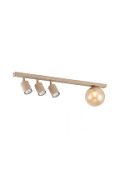 Lampa sufitowa BASTER 4 MOKKA AMBER - Emibig