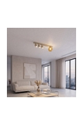 Lampa sufitowa BASTER 4 MOKKA AMBER - Emibig
