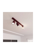 Lampa sufitowa BASTER 3 BURGUNDY TRANSPARENT - Emibig