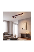 Lampa sufitowa BASTER 3 BURGUNDY TRANSPARENT - Emibig