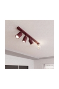 Lampa sufitowa BASTER 4 BURGUNDY TRANSPARENT - Emibig