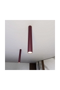 Lampa sufitowa TECNO 1L BURGUNDY - Emibig