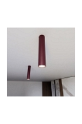Lampa sufitowa TECNO 1M BURGUNDY - Emibig