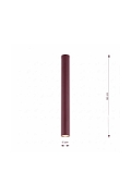 Lampa sufitowa TECNO 1XL BURGUNDY - Emibig