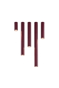 Lampa sufitowa TECNO 1XXL BURGUNDY - Emibig