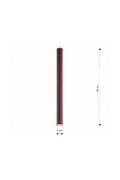 Lampa sufitowa TECNO 1XXL BURGUNDY - Emibig