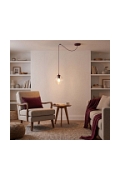 Lampa wisząca LEVEL 1 BURGUNDY TRANSPARENT - Emibig