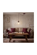 Lampa wisząca LEVEL 1 BURGUNDY TRANSPARENT - Emibig