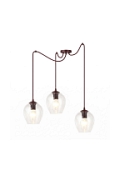 Lampa wisząca LEVEL 3 BURGUNDY TRANSPARENT - Emibig