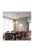 Lampa wisząca GIGI 3 MOKKA OPAL - Emibig