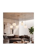 Lampa wisząca GIGI 5 MOKKA OPAL - Emibig