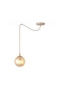 Lampa wisząca GIGI 1 MOKKA AMBER - Emibig