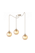 Lampa wisząca GIGI 3 MOKKA AMBER - Emibig
