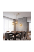 Lampa wisząca GIGI 3 MOKKA AMBER - Emibig