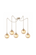 Lampa wisząca GIGI 5 MOKKA AMBER - Emibig