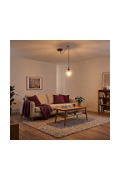 Lampa wisząca GIGI 1 BURGUNDY TRANSPARENT - Emibig
