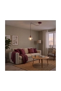 Lampa wisząca GIGI 1 BURGUNDY TRANSPARENT - Emibig