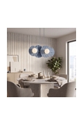 Lampa wisząca UMBRA 4 DUSTY BLUE - Emibig
