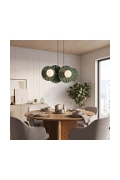 Lampa wisząca UMBRA 4 OLIVE GREEN - Emibig