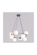 Lampa wisząca AZURA 8 DUSTY BLUE OPAL - Emibig