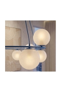 Lampa wisząca AZURA 8 DUSTY BLUE OPAL - Emibig