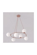 Lampa wisząca AZURA 6 CORAL OPAL - Emibig
