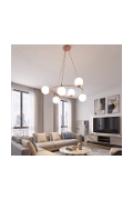 Lampa wisząca AZURA 6 CORAL OPAL - Emibig