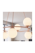 Lampa wisząca AZURA 6 CORAL OPAL - Emibig