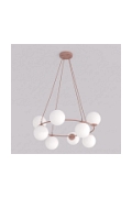 Lampa wisząca AZURA 8 CORAL OPAL - Emibig