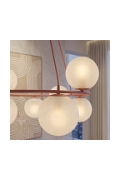 Lampa wisząca AZURA 8 CORAL OPAL - Emibig