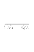 Lampa sufitowa FLASH 4 OLIVE GREEN - Emibig