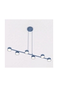 Lampa wisząca MEGARA 6 DUSTY BLUE - Emibig