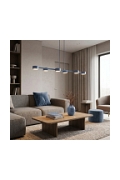 Lampa wisząca MEGARA 6 DUSTY BLUE - Emibig