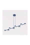 Lampa wisząca MEGARA 8 DUSTY BLUE - Emibig