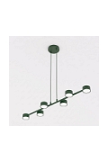 Lampa wisząca MEGARA 6 OLIVE GREEN - Emibig