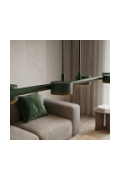 Lampa wisząca MEGARA 6 OLIVE GREEN - Emibig